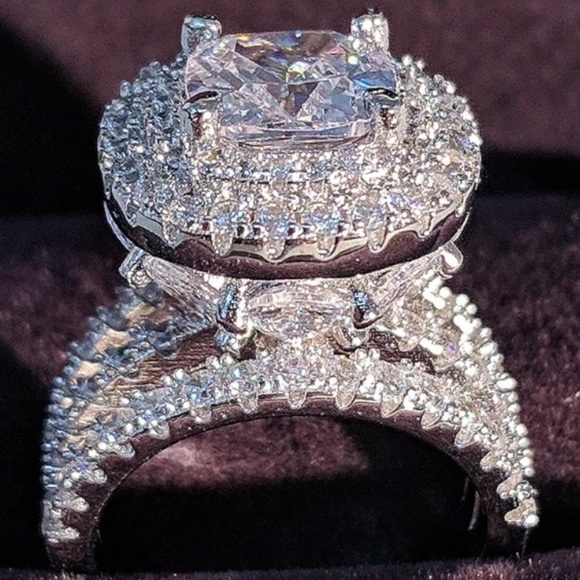 New💍925 Sterling Silver Diamond Ring - Picture 4 of 6